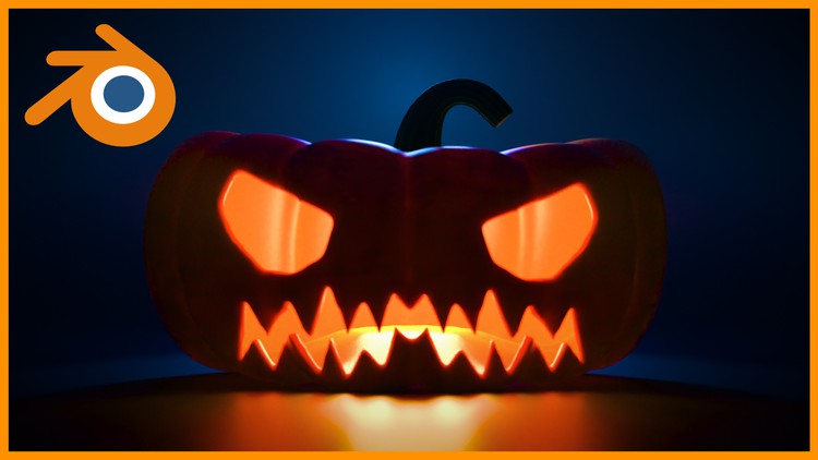 Blender: Create a Jack-o'-Lantern Scene (Beginner Course)